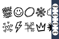 Hand Drawn Doodle Icon Vector Clipart Product Image 1