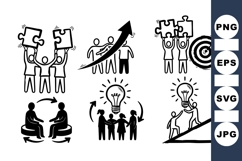 Business Teamwork and Success Icon Product Image 1