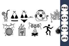 Summer Party Icon For Event Graphics Product Image 1