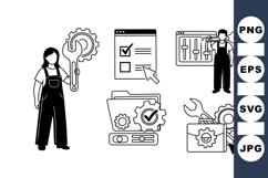 Technical Support Icon for Web and UI Product Image 1