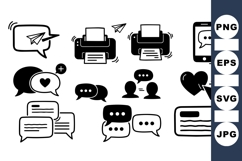 Vector Messaging Icons For Digital Projects Product Image 1
