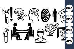 Brain Thinking Icon Vector for Business Product Image 1