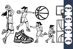 Basketball Player Vector Clipart For Sports Designs Product Image 1