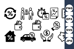 Finance Icon SVG Collection for Business Use Product Image 1