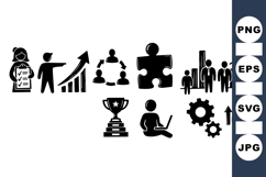 Business Icon SVG for Growth and Success Product Image 1
