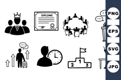 Leadership and Achievement Icon for Business Presentations Product Image 1