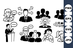 Business Communication And Teamwork Icon Product Image 1