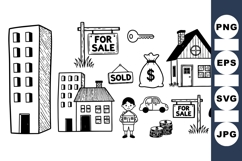 Hand Drawn Real Estate Icon for Marketing Product Image 1