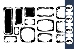 Grunge Distressed Frame Vector Clipart Product Image 1