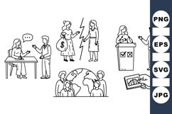 Business Communication Vector Clipart for Presentations Product Image 1