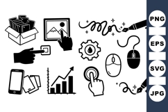 Digital Interface Icon Vector Clipart Product Image 1