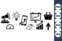 Business Growth Icon SVG For Marketing Product Image 1