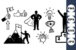Inspirational Success Icons For Business Use Product Image 1
