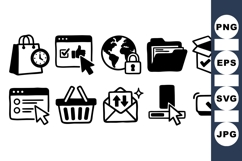 Hand Drawn Internet Icon SVG Vector Product Image 1
