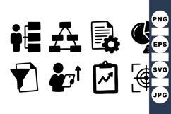 Business Process Workflow Icon Product Image 1