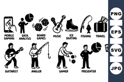 Outdoor Hobbies And Sports Vector SVG Collection Pack Product Image 1