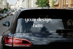 Car window mockup outdoors | Car vinyl decal mockup Product Image 2
