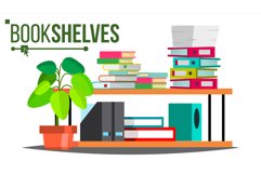 Storage Shelves Vector. Document Product Image 1