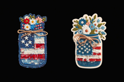 USA. Bouqet. 4th of July. Sublimation design PNG Product Image 2