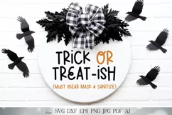Trick or Treat-ish SVG | Trick or Treat Halloween Sign SVG | Product Image 1