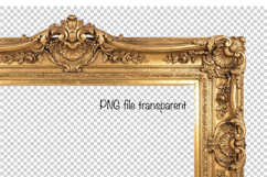 Gold picture frames PNG file transparent Product Image 1