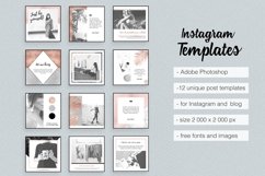 Rose Gold Instagram Templates Product Image 1
