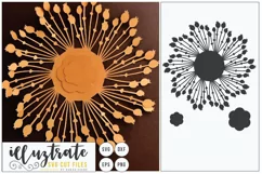 Paper Cut Flowers SVG Cut File - Paper Cutting Bundle DIY - Free Design of The Week Product Image 8