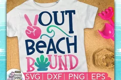 Peace Out Beach Bound SVG DXF PNG EPS Cutting Files Product Image 1
