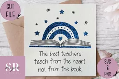 Thank you teacher card | Paper cutting | teacher card SVG Product Image 4