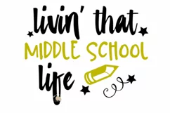 Middle school svg Middle school shirt, teacher quote svg dxf Product Image 2