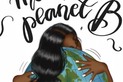 Eco Friendly Design Afro Girl Planet Png Product Image 3