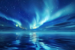 Teal Dreams Aurora Background Wallpaper Product Image 1