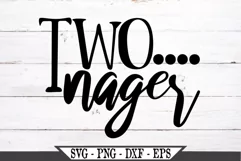 Twonager Funny Second Birthday for Boy or Girl SVG Product Image 2