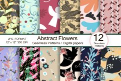 Abstract flowers patterns from scrapbook, seamless12&quot;x12&quot; Product Image 1