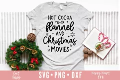 Hot Cocoa Flannel And Christmas Movies SVG Product Image 3