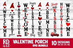Valentines Day Porch Sign SVG, DXF, PNG, EPS Product Image 1