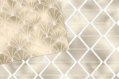Ivory Art Deco Digital Paper Product Image 4