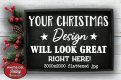 Simple Black Christmas Tray Mockup Product Image 1