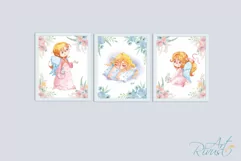 Cute Angel Girl Nursery Prints Nursery Wall Art Poster Product Image 9