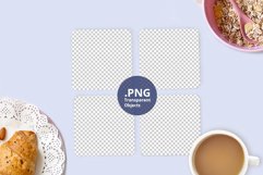 Set of 4 Coasters Mockup, Minimalist Coaster mockup PSD file Product Image 2