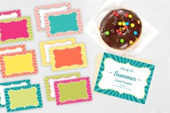 Blank Summer Color Cards with Bracket Frames Set of 24 PNG Product Image 1