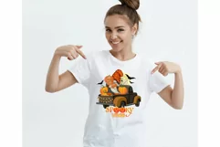 truck gnomes halloween png gnome with pumpkin sublimation Product Image 2