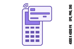 Colored Contactless Icon Product Image 1