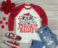 Future Misses Right svg - Kids valentine svg cut file baby Product Image 2