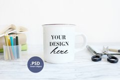 Homeschool Teacher Camping mug mockup, Back to school mockup Product Image 1