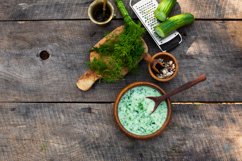 Homemade chilled tarator with ingredients Product Image 1