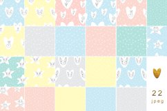 Scandi Animals Digital Paper. Baby Animals Seamless Patterns Product Image 2