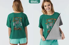 girls and women oversize shirt PSD Mockup back and front Product Image 1
