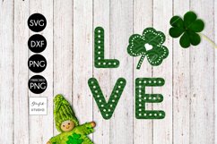 Love Shamrock St Patricks Day SVG Product Image 2