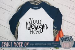 Easter Navy raglan Craft mock up |High Resolution JPEG Product Image 1